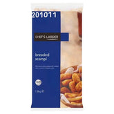 Chefs Larder Breaded Scampi 1.8kg  Adomoo